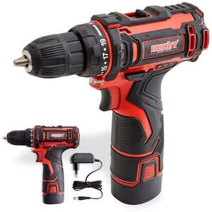 Akkuschrauber Mini Bohrer SET Bits Schraubendreher Batterie Bohr Maschine 12V - Bild 1 von 12