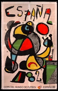 1982 * Manifesto Poster Originale "Joan MIRÓ - Copa del Mundo España 82" Spagna - Foto 1 di 8