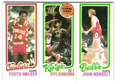 Walker Birdsong Mergett Slam Dunk 1980-81 Topps Basketball 3 Panel Cards #48 - Image 1 of 2
