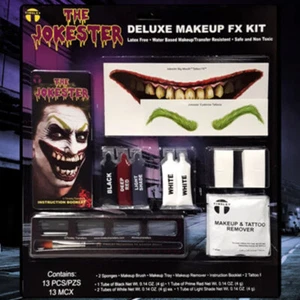 Tinsley Deluxe Makeup Kit - Jokester, Costume Joker Halloween Effetti Speciali - Foto 1 di 2