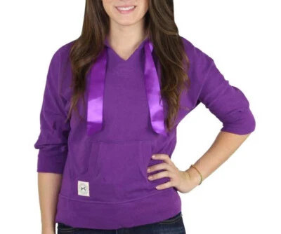  TOMMY HILFIGER девочка женщин толстовка с капюшоном TD111313 фиолетовый magic sz S $49 - Изображение 1 из 4