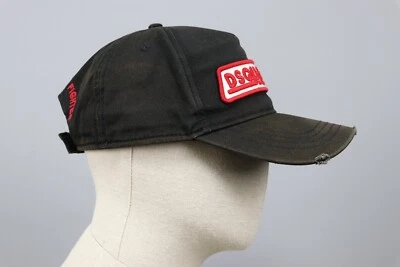 Gorra DSQUARED2 Born To Be A Fighter Vintage Negra Muy Usada Algodón Lona Talla Única Foto 1 de 4