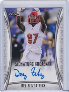 Dez Fitzpatrick RC Auto 2021 Leaf Signature Football #BA-DF1; Titans/Louisville - Picture 1 of 1
