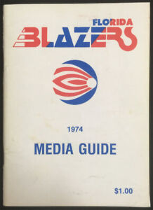 Florida Blazers 1974 WFL 1st/Only Year World Football League Media Guide RAREST!