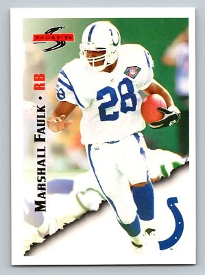 Tarjeta de fútbol americano Marshall Faulk 1995 Score #4 Indianapolis Colts Foto 1 de 2
