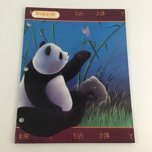 Carpeta portafolio Trapper Keeper vintage años 90 Panda Bear 1991 alce de Alaska - Imagen 1 de 7