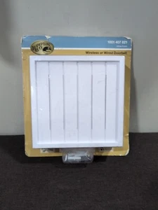 Hampton Bay kabellos oder kabelgebunden Türklingel Glockenspiel, weiße Perlenbrettoberfläche 16 x Musik - Bild 1 von 1