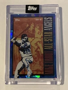 2022 TOPPS ALL STAR MIKE TROUT DJ SKEE BLUE ICE FOIL /99 ! - Picture 1 of 2