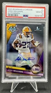 2023 Bowman University Chrome - Autographs #2 Josh Williams - Picture 1 of 2