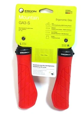Empuñaduras Ergon GA3 pequeñas, rojas, bloqueadas  Foto 1 de 2
