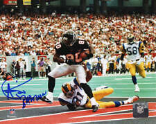 Andre Rison Signed Atlanta Falcons Touchdown Endzone Catch Action 8x10 Photo w/B
