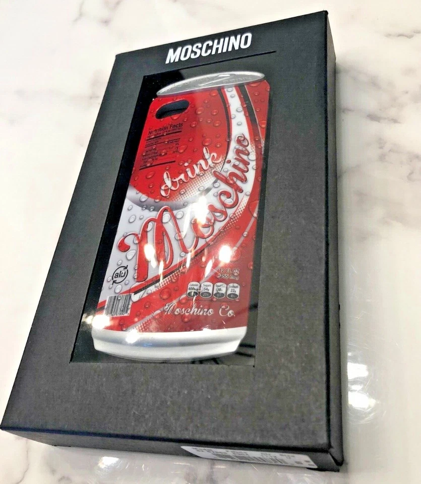 Moschino NUEVO EN CAJA Coka Cola lata iPhone 5/5s funda de teléfono Jeremy Scott auténtica Foto 1 de 4
