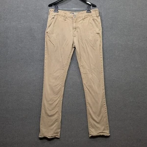 BKE Casuals Jake Pants Mens 33L Khakis Straight Leg Chinos Buckle Beige - Picture 1 of 12