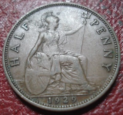 1929 BRITISH HALF PENNY IN FINE CONDITION - Image 1 of 2