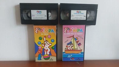PIMPA IN GIRO PER IL MONDO - PIMPA AL CIRCO - 2 VHS RAI TRADE F. Panini Ragazzi - Immagine 1 di 4
