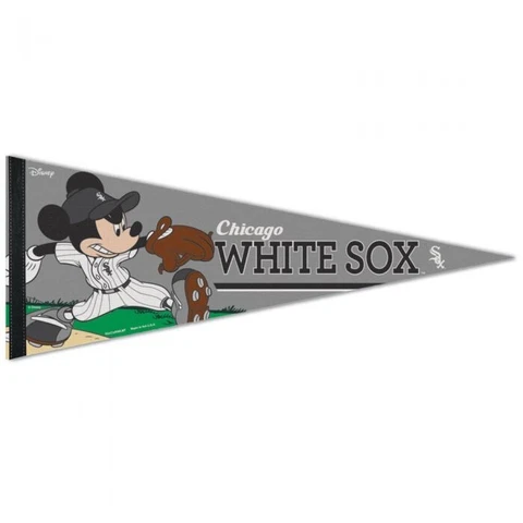 CHICAGO WHITE SOX MICKEY MOUSE DISNEY PREMIUM QUALITY PENNANT 12"X30" BANNER Cover