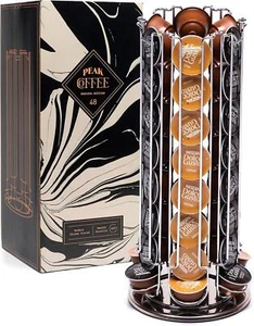 Coffee Pod Holder Stand Nescafe Dolce Gusto Tower Storage Holds 48 Rotates 360 - Picture 1 of 7