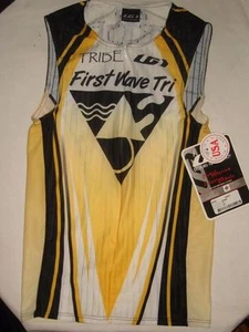 LOUIS GARNEAU WOMEN'S YELLOW/WHITE/BLACK SLEEVELESS JERSEY SIZE XXS - Picture 1 of 4
