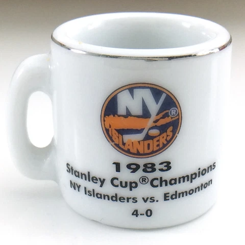 1983 NHL New York Islanders Stanley Cup Champions Mini Cup Crazy 1 inch Mug I567 Cover
