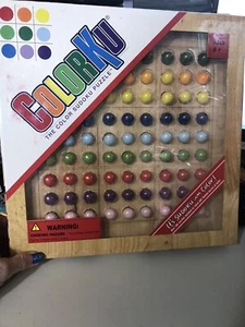COLORKU Game Color-Sudoku Puzzle, 81 Balls, Solid Wood Board, BRAND NEW! - Picture 1 of 3