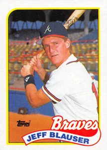 Jeff Blauser 1989 Topps Base Baseball card #83 Atlanta Braves - Picture 1 of 2