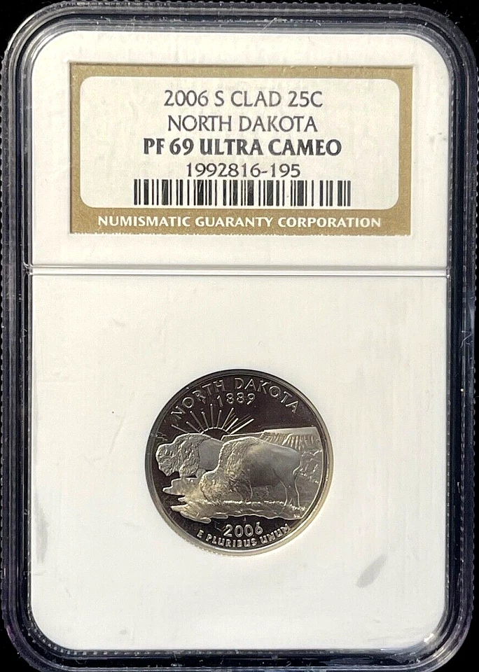 2006-S Washington State Quarter North Dakota NGC PF69 UCAM Ultra Cameo - Image 1 of 2