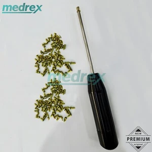 Juego de 101 instrumentos ortopédicos de titanio con cabeza transversal tornillos maxilofaciales de 1,5 mm - Imagen 1 de 4