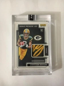 2022 PANINI NFL INSTANT ROOKIE PREMIERE LIDS #RPL12 RC CHRISTIAN WATSON #2/10 - Picture 1 of 2