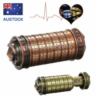 Da Vinci Code Cryptex Interesting Games Brain Teaser Lock Puzzle Toy Xmas Gifts - image 1 of 4