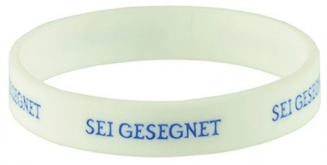 Silikon-Armband "Sei gesegnet" - weiß (*NEU*)(*OVP*) - Bild 1 von 1