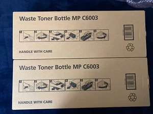 NEW Genuine OEM Ricoh Lanier Savin MP C6003 Waste Toner Bottle 416890 Qty 2 - Picture 1 of 4