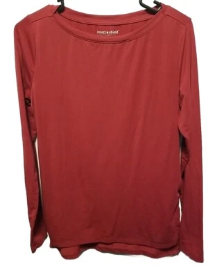 ExOfficio Womens Insect Shield Long Sleeve Sz XS Red Camping Hiking Outdoors - Изображение 1 из 4