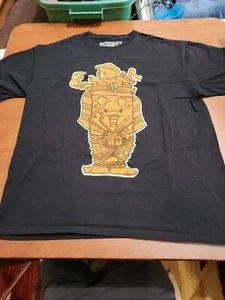Billionaire Mafia Men’s XL S/S Black/Gold Mummy Graphic T-shirt USA EUC. SB13 - Picture 1 of 8
