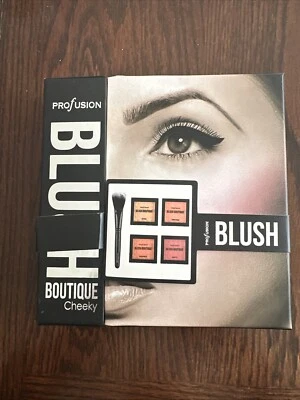 NEW Profusion Blush Boutique Cheeky  5 Piece Set With Brush & 4 BLUSH COLORS - Image 1 of 2