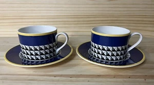 Sasaki Pascal By Ravage Cups & Saucers 2 cups & saucers Coffee Tea Latte - Picture 1 of 3