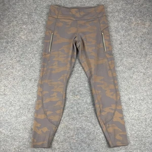 Athleta Ranier Reflective Tight Legging 27" Camouflage Pockets Womens Large L - Foto 1 di 14