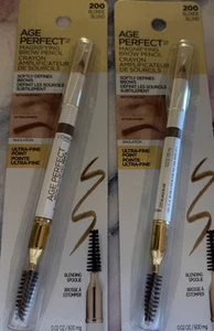 L'OREAL Age Perfect Magnifying Brow Pencil Crayon #200 Blonde - NEW, SEALED x2 - Picture 1 of 3