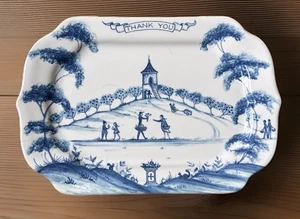 Juliska Delft Blue Hostess Gift Thank You Tray - Picture 1 of 2