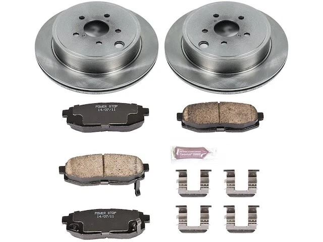 Kit de pastillas de freno trasero y rotor para Subaru Outback 2010-2014 2011 2012 2013 MN296PQ Foto 1 de 1