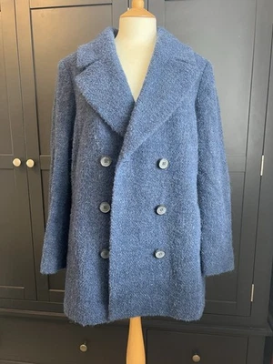 Cotswold Collections Blue Wool Teddy Coat Size 20 women - Image 1 of 4
