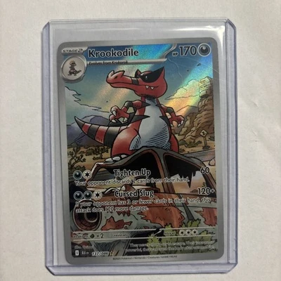 Pokemon Krookodile Black Bolt Illustration Rare IR Holo Card 137/086 - Image 1 of 2