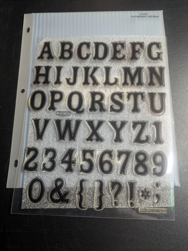 Cerca de mi corazón CTMH E1007 Homestead alfabeto y números - Nuevo - 44 estampillas Foto 1 de 1