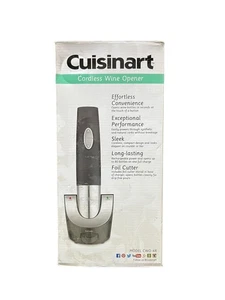 Cuisinart CWO-48 kabelloser wiederaufladbarer Weinflaschenöffner neu geöffnete Verpackung - Bild 1 von 5
