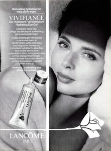 1993 •  Lancome Paris Print Ad • 1990s  Fashion super model ADS.80 - Picture 1 of 2