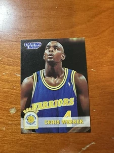 1994 Kenner Starting Lineup Card  Chris Webber NBA Hoops #510826 Oddball - Picture 1 of 2
