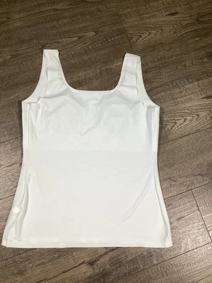 White Sleeveless  Shapewear Womens Tank Top Size 2XL Stretchy Scoop Neck NWOT - Image 1 of 4
