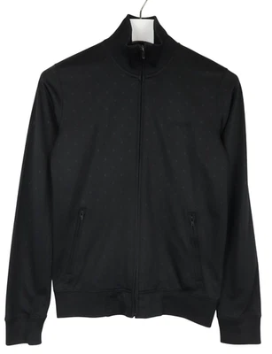 Carhartt Sudadera Hombre Pequeño Negro Mock Cuello Cremallera Completa Bolsillo - Imagen 1 de 4