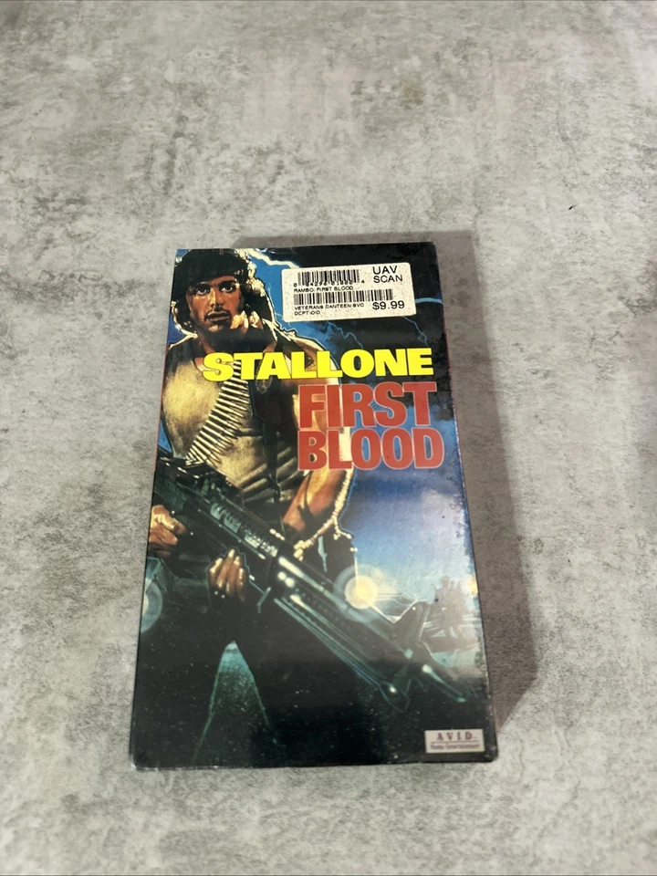 Rambo First Blood Part II Stallone VHS Movie Tape Action Avid 1988