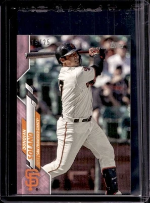 2020 Topps On-Demand Set 23: Mini Donovan Solano Pink #19/25 Giants - Image 1 of 2