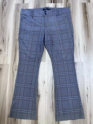 Pantalón Torrid 3 3X 22-24 Bootcut Ponte Pantalón Negro Melocotón Cuadros Botón Cremallera Pantalones Foto 1 de 4